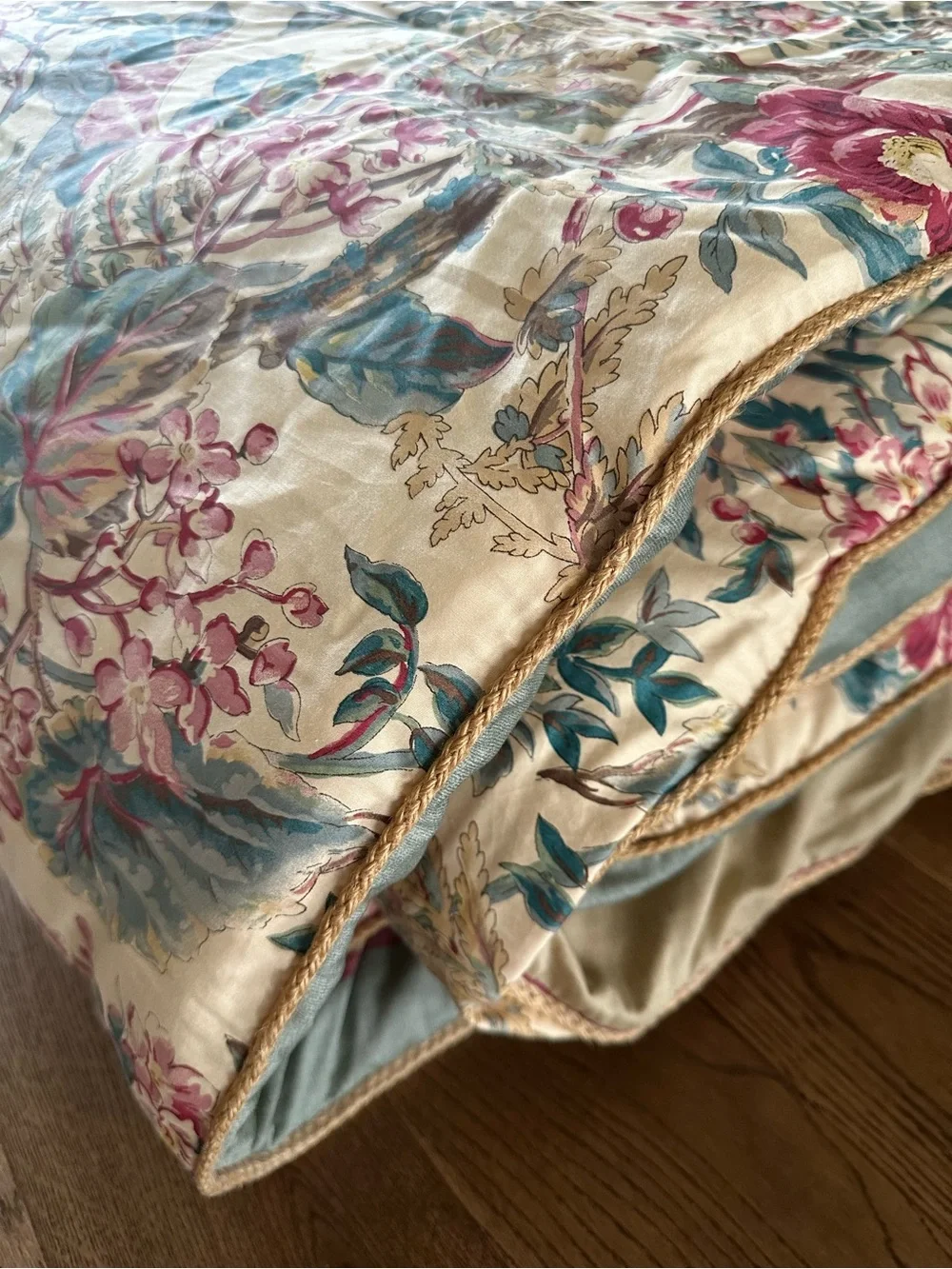 RARE Vintage Ralph Lauren Tangier Floral Comforter Set Pillow Shams Bed Skirt